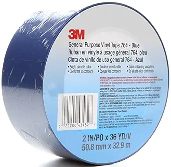 Blue Vinyl Tape w/ Serrated Edge